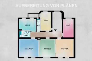 Aufbereitung von Plänen, übersichtliche Grundrisse