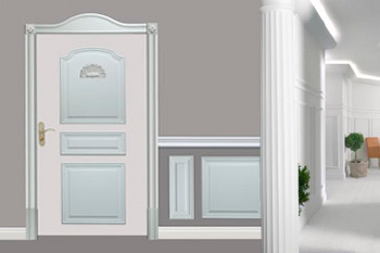 Stucksäulen, Tür- und Wandornamente